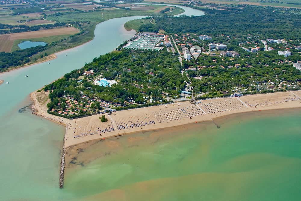 Foto von Lignano von oben